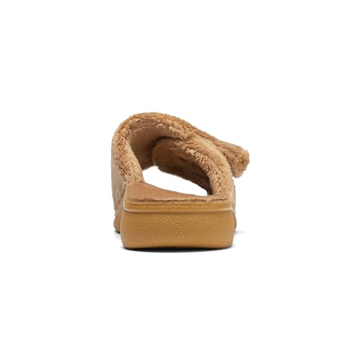 Image of SOLLBEAM Women's Plantar Fasciitis Fuzzy House Orthopedic Adjustable Slippers With Arch Support Orthotic Heel Cup Sandals For Ladies