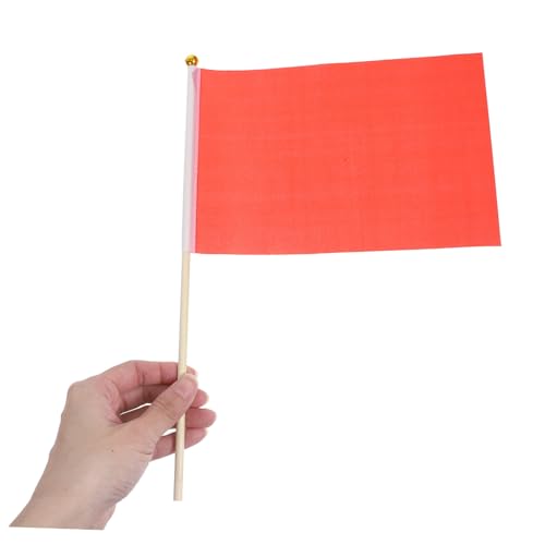 Banderas de mano monocolor de madera para animar aficiones sin gastar de más 5