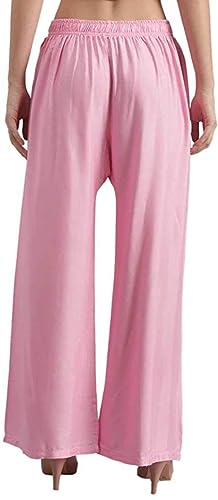 Image of Fancy Star Women Super-Combed Cotton and Rayon Solid Full Length Regular Palazzo