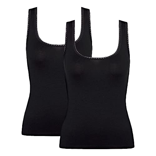Sloggi Donna Go Tank Top C2P, Nero, Xs
