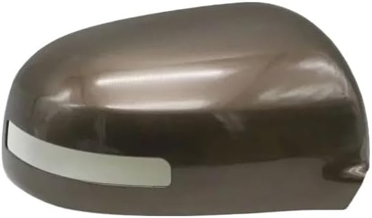 Compatible for Mitsubishi Outlander 2013 2014 2015 2016 2017 2018 Outside Rearview Mirror Cover Wing Door Side Shell Cap HousingBrown Right Side