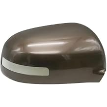 Compatible for Mitsubishi Outlander 2013 2014 2015 2016 2017 2018 Outside Rearview Mirror Cover Wing Door Side Shell Cap HousingBrown Right Side