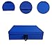 WAZHOU Folding Exercise Mat Yoga Mat Cardio Training Aerobics Protect Flooring Workout Stretch Pad Pilates Pad Gymnastics Mat(Blue)