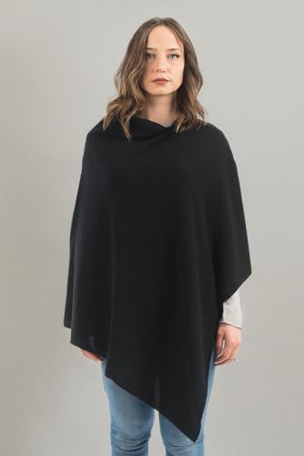 Dalle Piane Cashmere - Poncho in a Blend of Wool, Rayon, Nylon and Cashmere - Made in Italy4