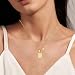 Imagen de RIXERKOC Signo del Zodiaco Collar para Mujeres Constelación Tarot Colgante Doble Cara 18K Oro Inoxidable Signo del Zodiaco Joyería Regalos para Chicas