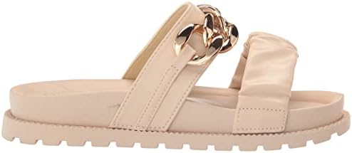 YOKI Women's Open Toe Sandal, Beige, 9 | Image 5