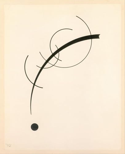 Toile Kandinsky 60x90cm courbe et son tableau géométrique pour votre salon