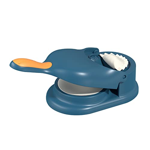Mrisata 2 in 1 Dumpling Maker, Manual Dumpling Press, Polypropylene, Blue