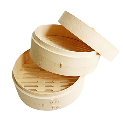 Bamboo Steamer 10-Inch 2-Tier
