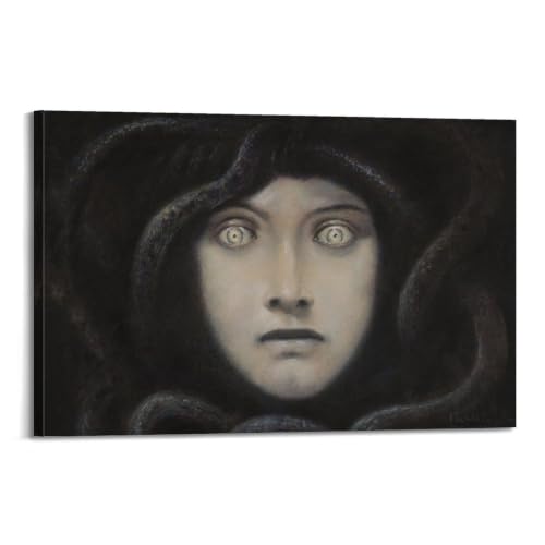 Méduse de Franz Von Stuck poster art Sécession pour salon et chambre