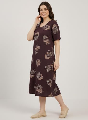 Image of CLOUD SOFT Stylish Women's Short Nighty | Premium Rayon Fabric | Soft Comfortable Everyday Night Dress - CS5002