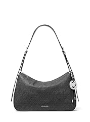 Silver-tone Hardware/Tonal Mk Signature Coated Twill/Black