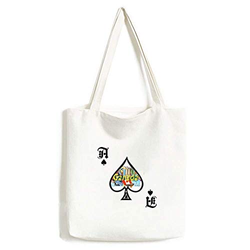 Sac à main en érable du Canada Rocky Mountains, l'excellence du bois lavable gravé Poker