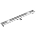 Produktbild TecTake Edelstahl Duschrinne Bodenablauf Ablaufrinne Duschablauf Boden Ablauf Rinne mit Siphon und Zubehör - Diverse Größen - (90cm)