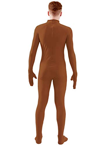 Image of Ensnovo Mens Mock Neck Full Body Unitard Spandex Zentai Suits Costumes