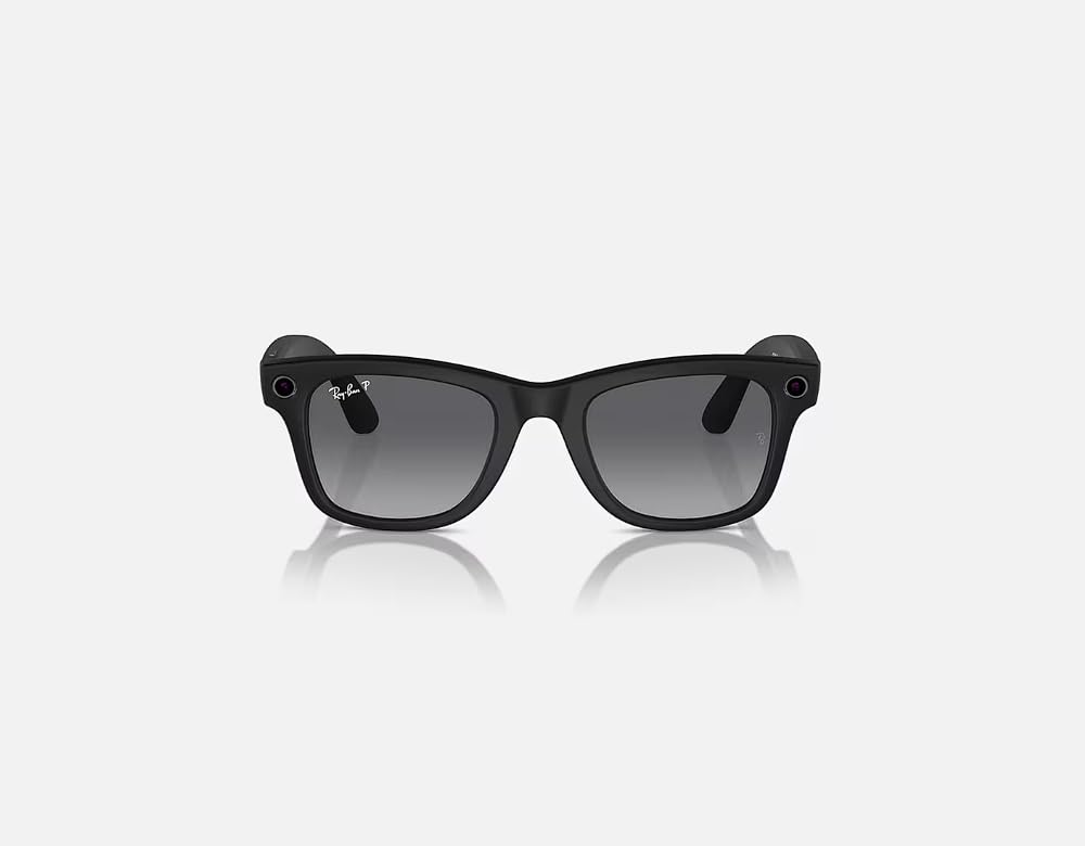 Ray-Ban Meta Brille Wayfarer, Mattschwarz/polarisierter Gradient Graphit, Regular