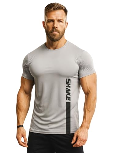 Image of 3Colours RGB Active Fit Men's Sports T-Shirt - Lightweight Quick Dry Polyester Gym & Running Wear-Shake