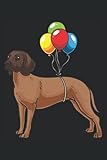  Bayerischer Gebirgsschweißhund Mit Luftballons: Notizbuch LINIERT  Eine lustige Kladde mit Hunde Motiv  Eine witzige Stratze für Hundebesitzer Und Hundeliebhaber