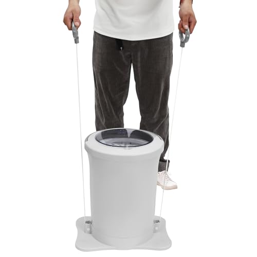 Manual Clothes Dehydrator Non-electric Laundry Dryer Travel Outdoor Camping Manual Clothes Dryer Spinner Foot Pedal Clothing Dryer Large Capacity Compact Spin Dryer