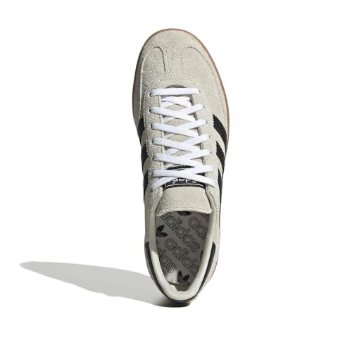adidas Handball Spezial Schuhe für Herren, Größe 44 2/3, Beige/Schwarz/Weiß (Aluminium/Core Black/Cloud White), 44 2/3 EU