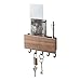 YAMAZAKI Rin Magnetic Wall Organizer- Key Hooks & Tray for Storage