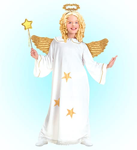 W WIDMANN MILANO Party Fashion - Disfraz niño ángel, vestido, halo, Niño Jesús, Navidad, carnaval