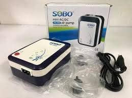 Sobo SB-3000 Mini AC/DC Air Pump [ AC 220-240V50/60Hz Power : 2.8W Output : 2X3L/MIN Pressure : 2X0.15Mpa ] Central Fish Aquarium