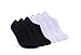 Produktbild sockenkauf24 Damen Sneaker Socken Weiß Füßlinge 35-38 Schwarz 6 Paar unsichtbare kurze Socken 16805 (Schwarz+Weiß 35-38)