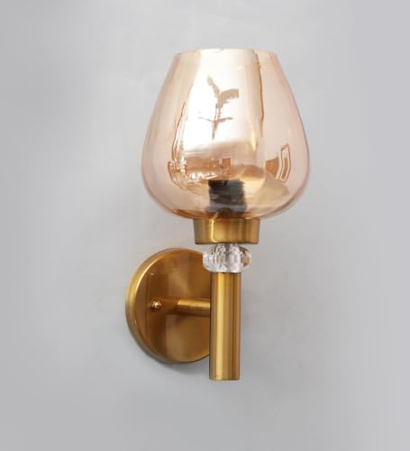 Image of Modern 281 WL Brass Finish Wall Light for Living Room, Modern Wall Lamps for Bedroom, Wall Lights for Home Decoration, Bedside Wall Lamp Scone for resturant /Cafe