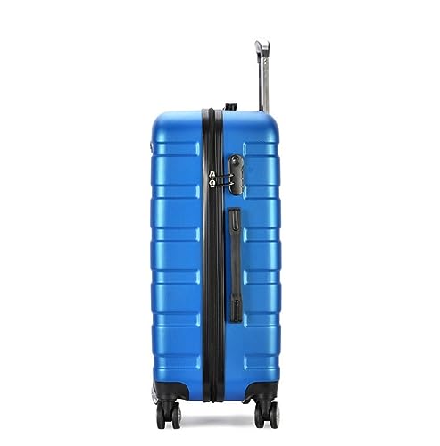 Carry-On Luggage ABS 3 Piece Set With Lock Spinner 20in 24in 28in,Lightweight Luggages For Travel Luggage Carry On (Color : Black, Size : 20+24+28inch)4