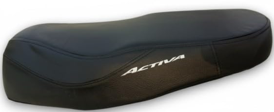 Image of Premium Water Resistant Seat Cover for Activa 3G Durable Black Stretchable Scooty Seat Protection Cover Design (Black - 8)