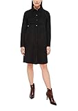 velour kleid rot Brusttaschen s.Oliver BLACK LABEL Damen Hemdblusenkleid aus Velours true black 38