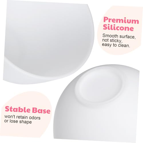 Miniatura 3 de Healeved Juego De 3 Cuencos De Silicona Para Mezclar Mascarillas Faciales Sin Olor Resistente A Golpes 5.23x3.34 Pulgadas Para Uso Doméstico Boles De Silicona Para Diy