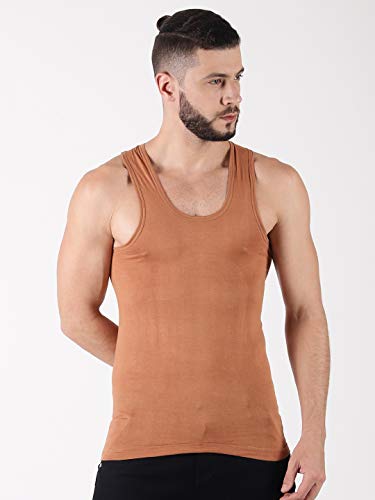 Image of Dollar Lehar Men Combed Cotton Round Neck Vest -Colour May Vary