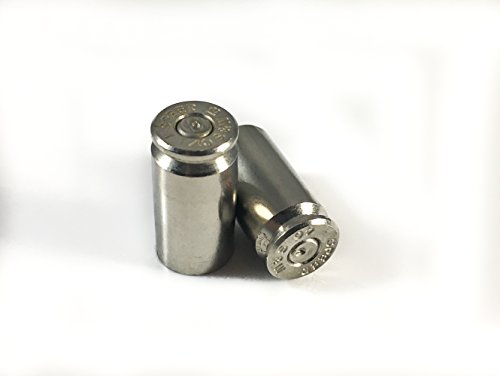 Hollow-Point Gear Silver Bullet Bicycle Tire Valve Caps - Real .40 Caliber Bullet Tire Caps For Bicycles And Motorcycles. Set Of 2 In Silver #TOP2