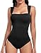Tuopuda Fajas Reductoras Mujer Body Reductor Faja Reductora Adelgazante Abdomen Ribbed Bodies Moldeadores Control de Barriga(Negro,M)