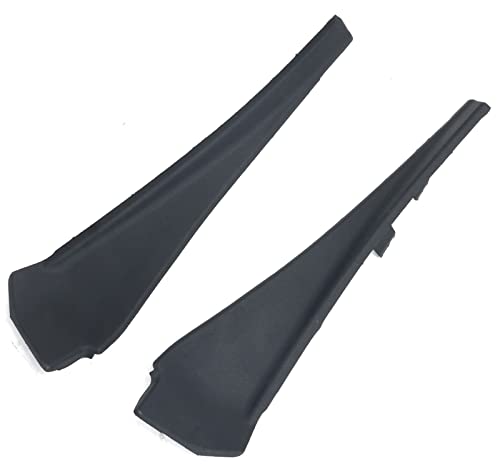 Karpal Front Left Driver + Right Passenger Windshield Wiper Side Cowl Extension Fender Trim Cover Compatible With 2014-2020 Nissan Rouge #TOP1