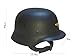 Classic Replica WW2 M35 Plastic German Army Helmet,WWII Helmet M35 Built in Elastic Sponge, M1935 Black (Style 1)