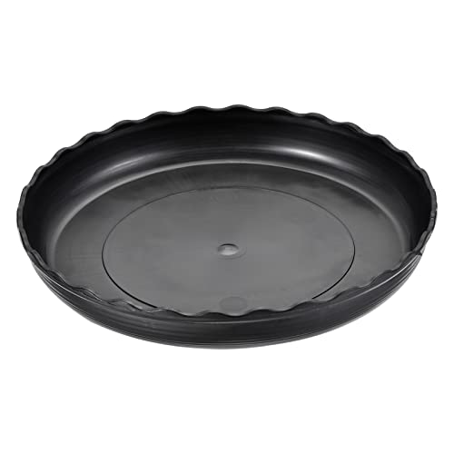 M METERXITY 4 Paquete Maceta Platillos - Plástico Redondo Maceta Bandeja Goteo Aplicar a Exterior/Jardín (7 Pulgada, Negro)