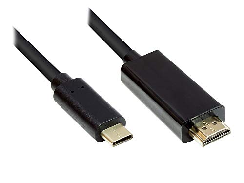 Câble adaptateur USB-C vers HDMI 2.0 de 1m Noir pour écran 4K UHD 60Hz