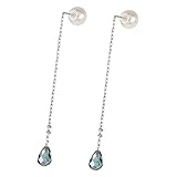 [京セラ] アレキサンドライト ピアス K18ホワイトゴールド ブリオレット ミラーボール パールキャッチ 6月誕生石 クレサンベール