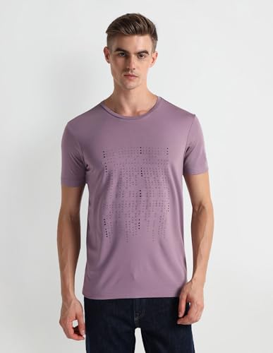 Image of Arrow Men's Solid Regular Fit T-Shirt