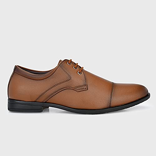 Image of Centrino Mens Formal Shoe |Elegant Lace Up Derby for Business & Casual Wear | Premium Craftsmanship for a Stylish & Sophisticated Look | Cushioned Insole for All-Day Comfort & Support (8685)