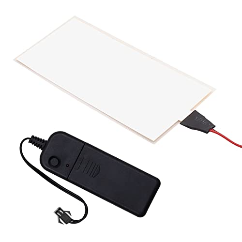 Image of EL Panel Electroluminescent Light Sheet Light Decorations Neon Sheet 12 cm x 5 cm (4.8 inch x 2.0 inch) ON /Slow Flash /Fast Flash, 2Pack (2, IceBlue, 12cm*5cm)