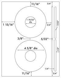 200 Label Outfitters® White High Photo Gloss Inkjet CD Labels – 100 Sheets