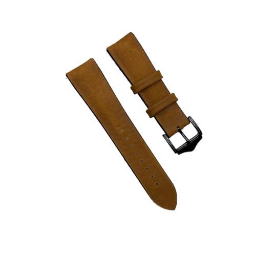 MFXFKOKGAX Correa De Silicona Y Cuero For Samsung Galaxy Watch 46/42 Mm Gear S3 Frontier, Compatible For Huawei GT(Brown,22mm)