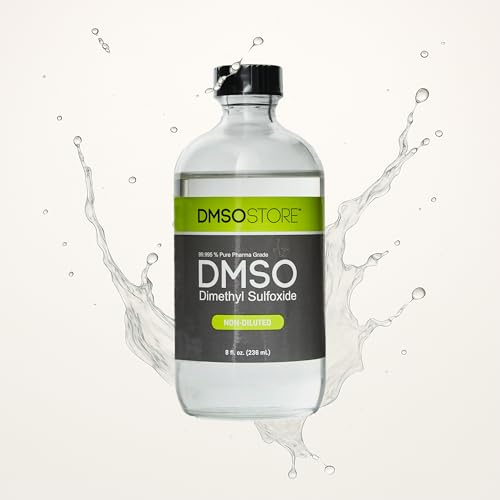 image for DMSO 8 oz. Glass Bottle Non-diluted 99.995% Pure Low Odor Pharma Grade