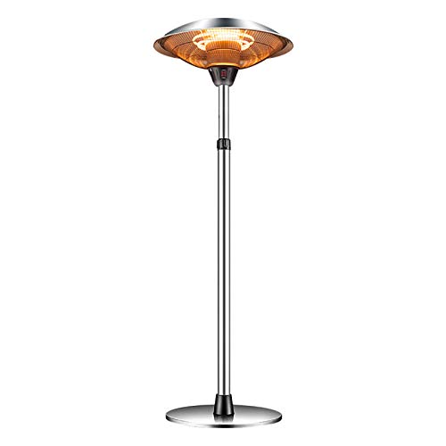 Heizpilz, Edelstahl Tragbare Umbrella-förmige Unabhängiges Winddichtes elektrische Heizung, Ip44 wasserdicht, for Indoor Outdoor