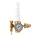 Produktbild VILLCASE Durchflussmesser Argon CO2 Gasregler TIG Mig Schweißdruckminderer Durchflussmesser (Golden)