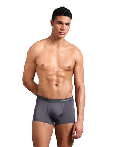 Image of U.S. Polo ASSN. Men's Nylon Micro Fibre Seamless Ultra-Light Underwear Trunks
